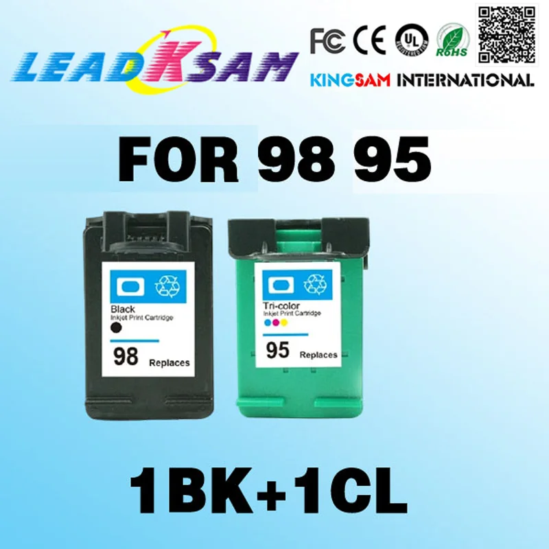 Совместим с чернильным картриджем hp98 для 98 95 Photosmart C4100 C4110 C4140 C4183 C4188 D5160 2570 2575 2575v