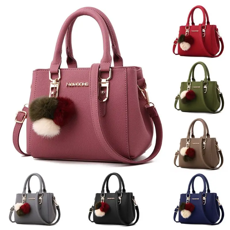 Women Handbag Shoulder Bag Messenger Hobo Tote Leather Ladies Purse Satchel Top Handle Bags-in ...