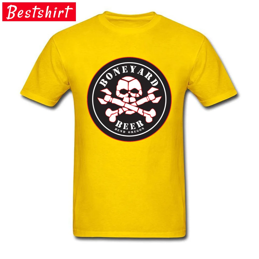100% Cotton Men Short Sleeve Beer Skull T Shirt Custom Tops Shirt On Sale Hip hop Round Neck Tops & Tees Top Quality Beer Skull  yellow