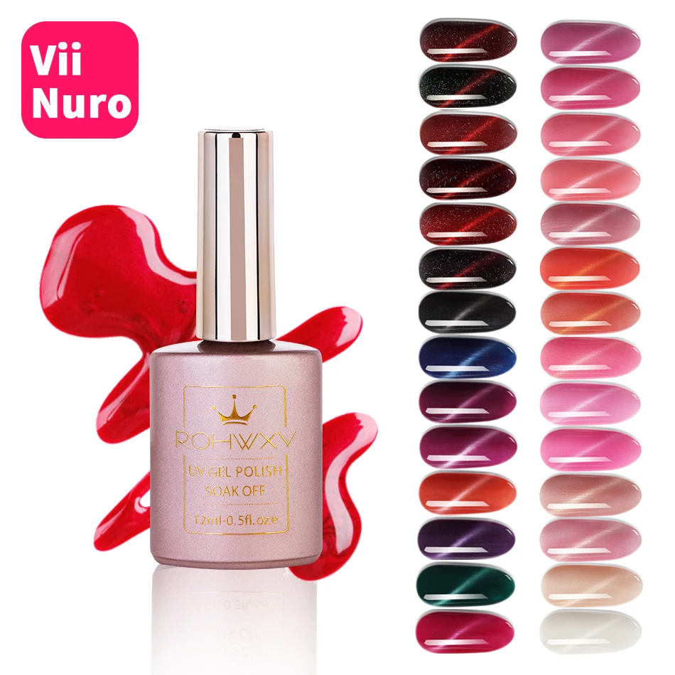 

ViiNuro 12ML 32 Colors Lacquer Cat Eye Nail Gel And Magnet Cat Eye UV Gel Nail Polish For 3D Nail Art Varnish Starry Sky Effect