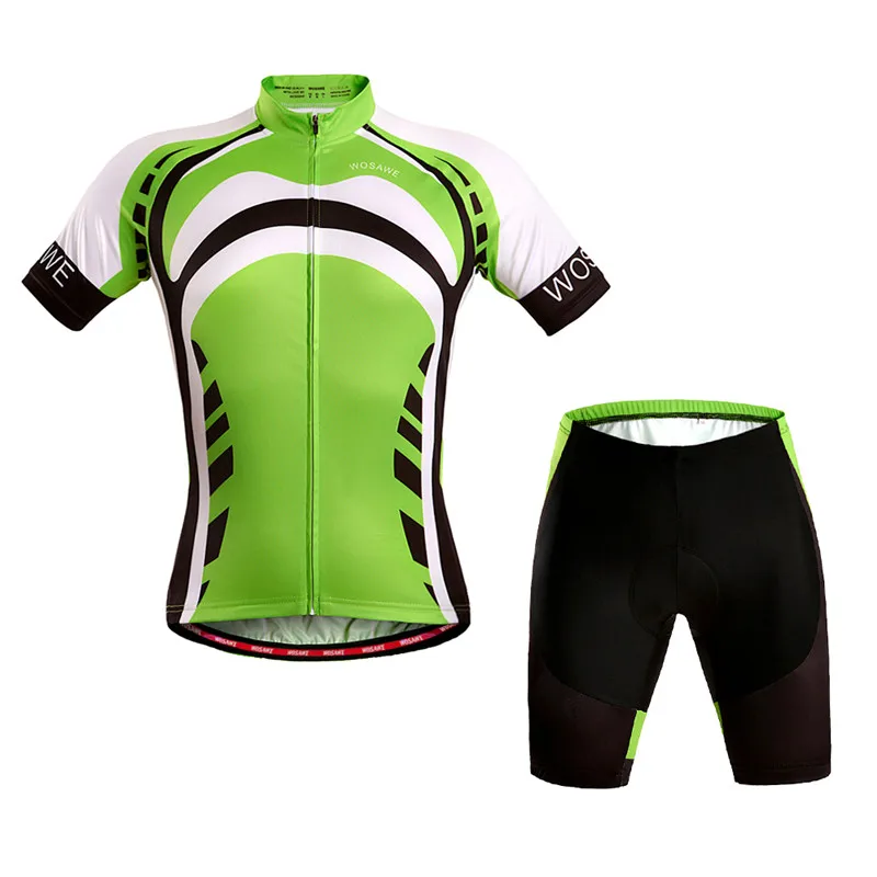 

WOSAWE Cycling Jersey 3D Padded + Jersey Set For Men Ciclismo MTB Bicycle Clothing Gel Padded Cycling Sets Spandex