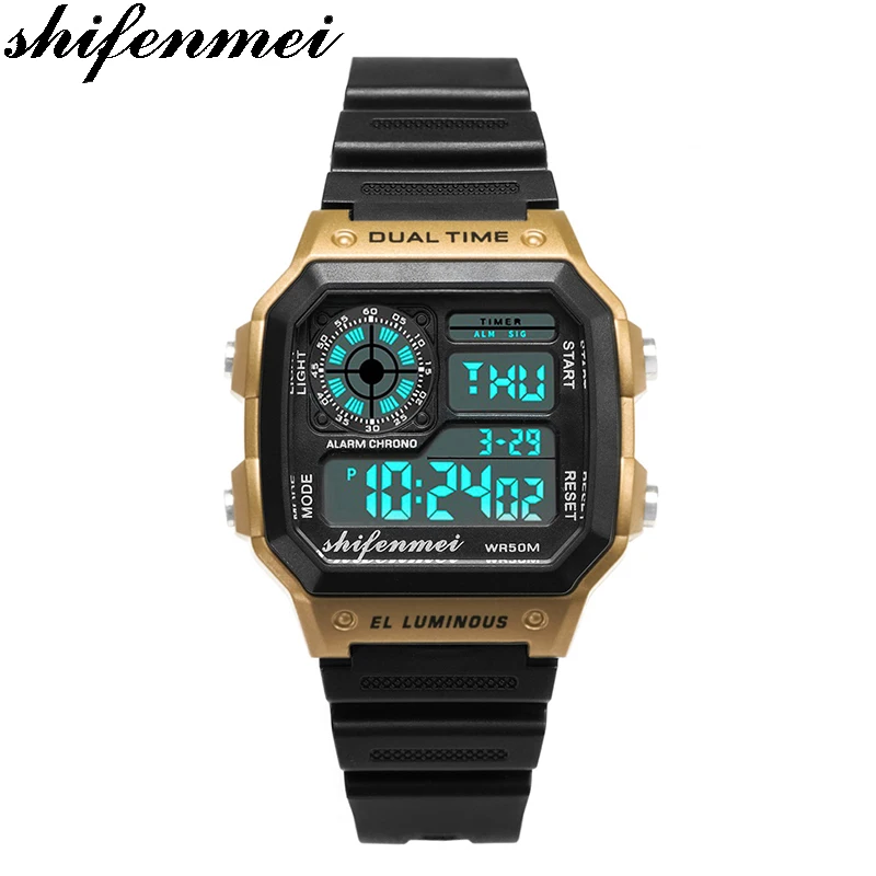 

Shifenmei 1133 Fashion Dual Time Digital Sport Chronograph Watch Reloj