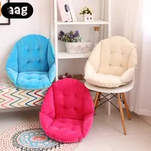Soft Plush Thicken Chair Cushion Seat Pad Shell Design Lumbar Back Support Cushion Pillow for Home