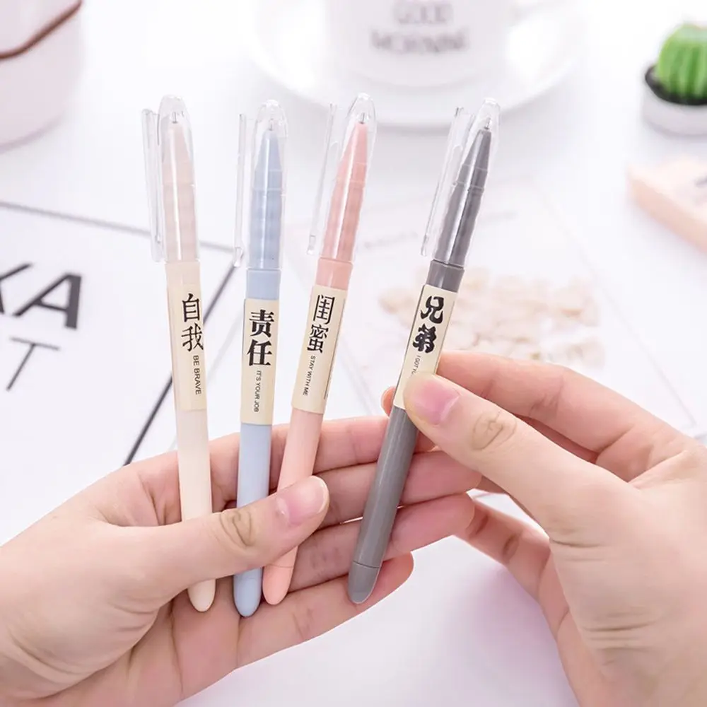 

gel pen creative 0.5mm refill Black ink stationary pens kawaii cute korea japanese kawai cartoon office school