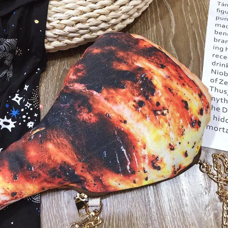 Забавные куриная Нога Форма для женщин Сумка Crossbody холст сумки открытый для верховой езды Дорожная Спортивная Сумка