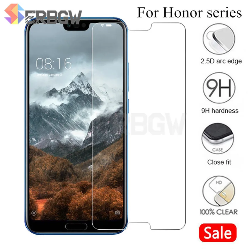 

Tempered Glass For Huawei Honor 8X 8A 8C 7A 7C 9i 20i Screen Protector For Honor Play Magic 2 Note 10 V20 Protection Glass Film