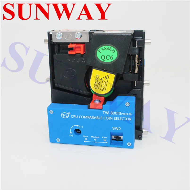 

TW-800 Vertical Advanced CPU comparable Coin selector arcade game accessories Vertical Coin validator for coin operated Game