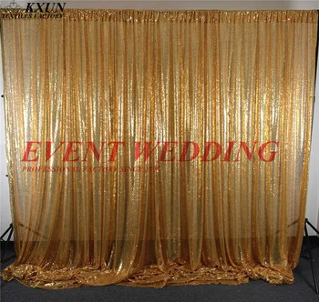 

Good Quality 2.4 x2.4M Seamless Sequin Backdrop Curtain Stage Background For Wedding Event Decoration