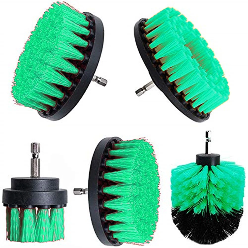 2 3.5 inch Drill Power Scrub Clean Brush For Leather Plastic Wooden Furniture Car Interiors Cleaning Power Scrub, Mutiple Colors