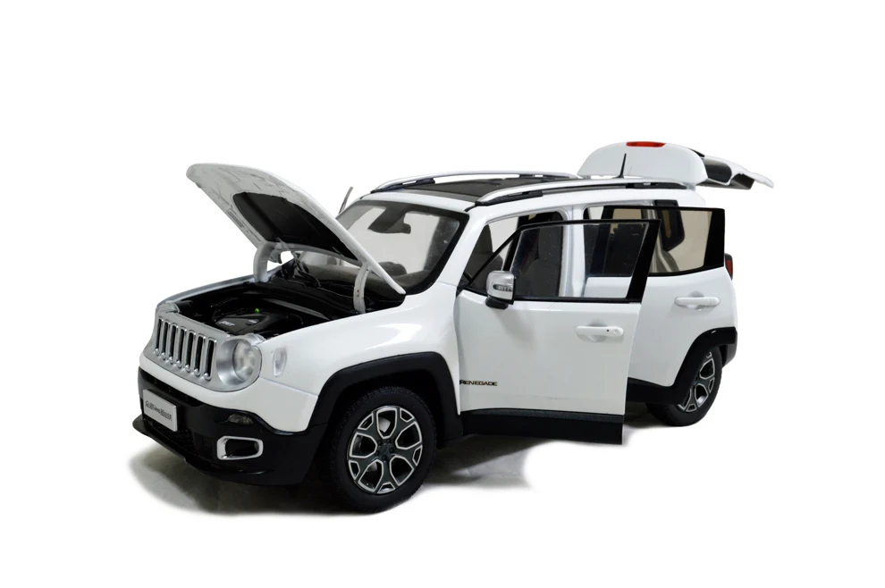 1/18 1:18 1 18 масштаб Jeep Renegade 2016 белая статическая имитация литая Миниатюрная модель