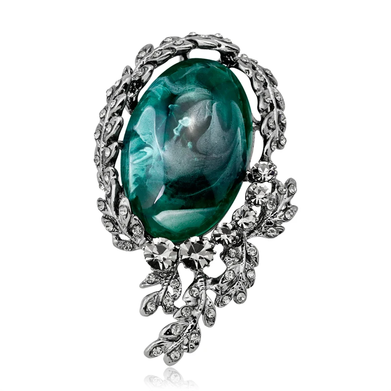 

Decorative Crystal Rhinestone Brooches For Women Plant Brooch Pins Floral Flower Stone Brooch Wedding Dress Clothes Jewelry Gift