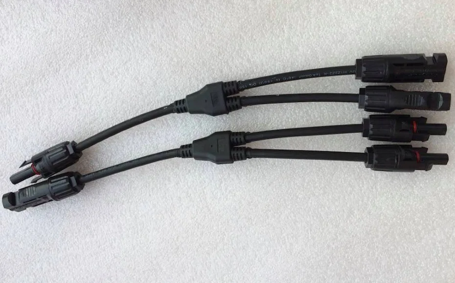 

1Pair x MC4 Connector Y Branch mc4y 2 Male 1 Female and 2 Female 1 Male Solar Panel Cable Branch Connector