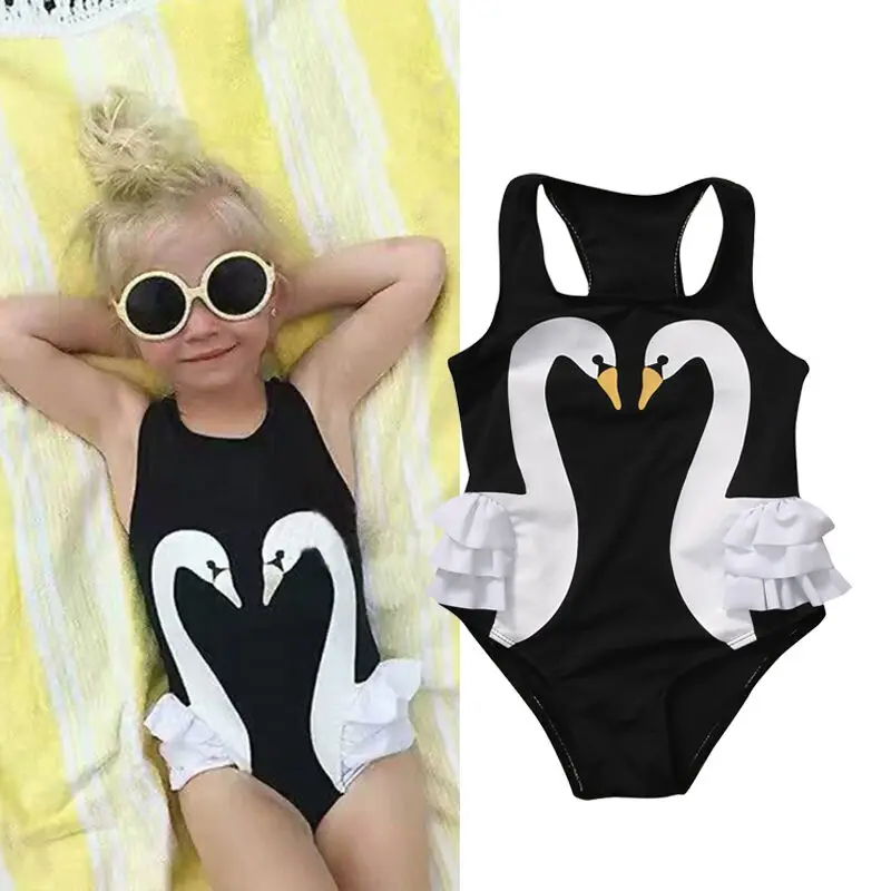 US STOCK Kids Baby Girls Bikini Suit Swimsuit Swimwear Bathing One-Piece Swimming Clothes Bikini Bathing Suit Tutu Swimsuit