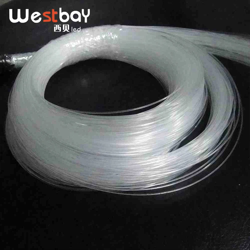 

Westbay 0.75mm*3m Optic Fiber Light 200pcs Fiber Optic Cable PMMA Plastic Optical Fiber For DIY Lighting Starry Sky