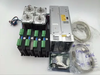 

Stepper Motor 4Axis Kit NEMA 23 1.8Nm Stepper Motor +DC24~50V Driver+5Axis Breakout Board & DB25 Cable CNC