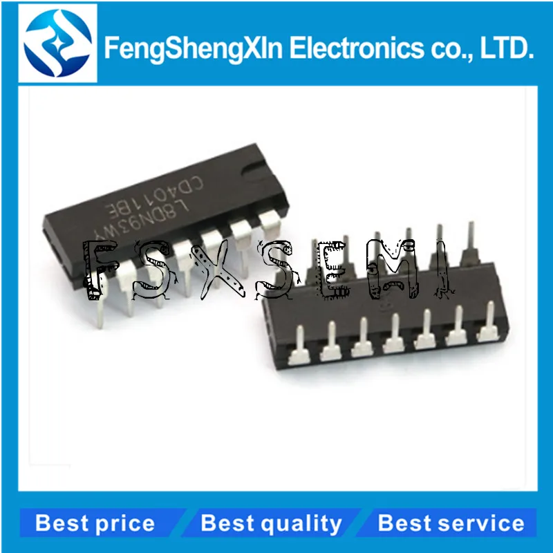 

10pcs/lot CD4011BE DIP-14 CD4011 CMOS NAND GATES IC