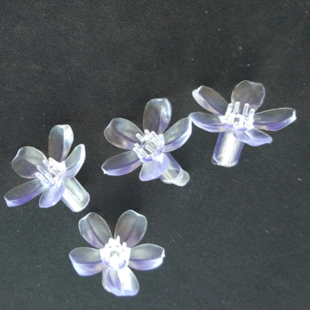 

YIYANG Soft Plastic Transparent Cherry blossom Flowers for DIY LED String Christmas Holiday Garden Wedding Decoration Lights