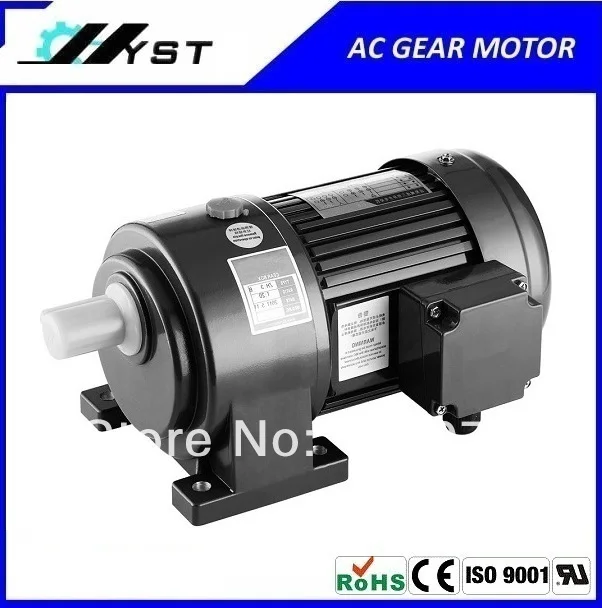 small ac gear motor 750W single phase light duty type with gearbox 2 ...