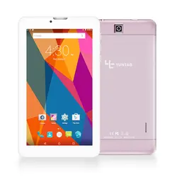 Yuntab 7 дюймов сплав Tablet PC E706 Android 5,1 4 ядра 1 г + 8 г с нормальным Размер SIM-карты сотовый телефон двойной Камера цвета розового золота