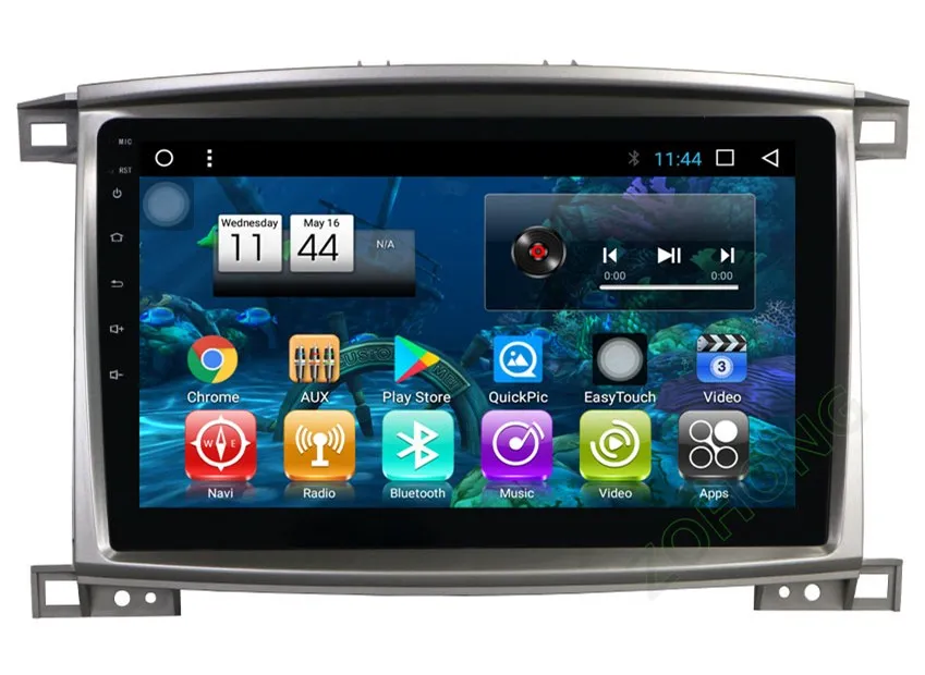 Discount 2.5D 10.2 inch PIP Octa 8 Core Android Car multimedia DVD player for Toyota Land cruiser 100 LC 100 car radio GPS Navigation BT 25
