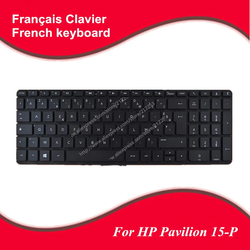 

New French keyboard For For HP Pavilion 15-P 17-F 15-p006la black FR Laptop Keyboard Free Shipping