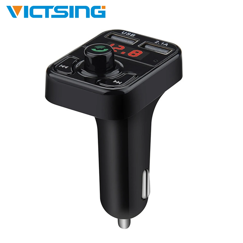 

VicTsing FM Bluetooth Transmitter Handsfree Wireless Radio Adapter MP3 Music Player USB Car Charger 2.1A MP3 Wireless Audio