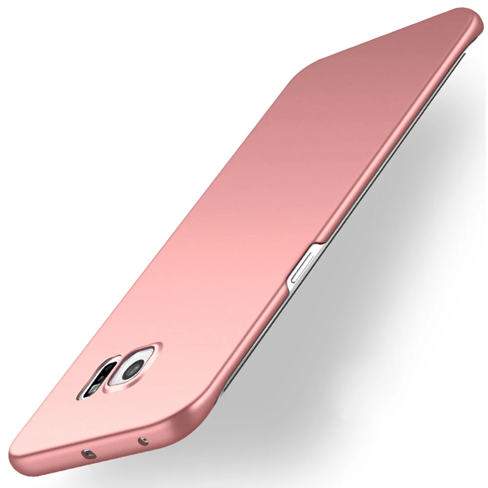SIXEVE брендовый чехол для samsung Galaxy S6/S 6 edge/S6edge Plus Duos, чехол для мобильного телефона, Ультратонкий жесткий пластиковый Модный чехол - Цвет: Rose Gold