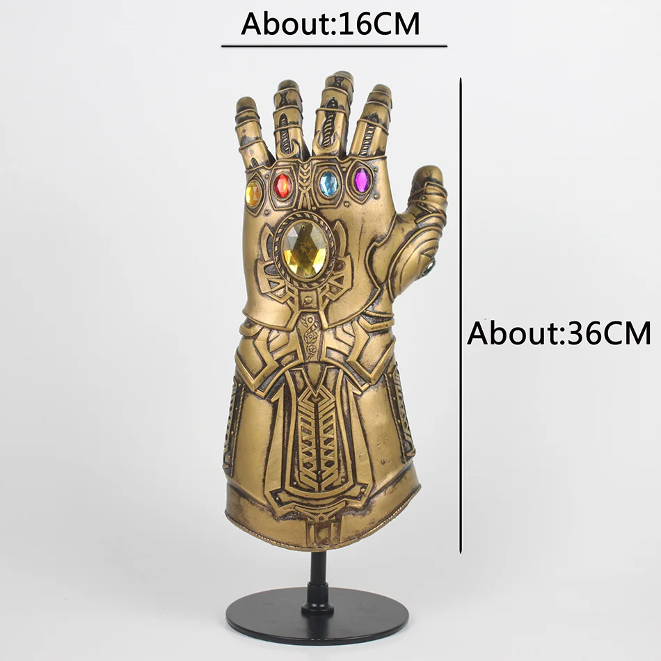 Thanos Gauntlet Avengers Infinity War Gloves Superhero Cosplay Prop Halloween Latex (1)