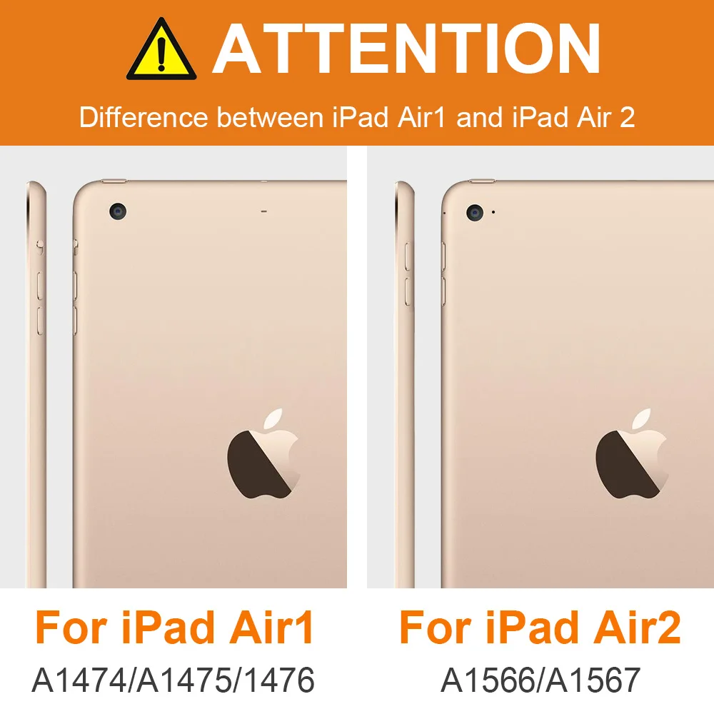 Чехол 9 7 дюйма для iPad Air 2 1 ультратонкий легкий из искусственной кожи + Силиконовый