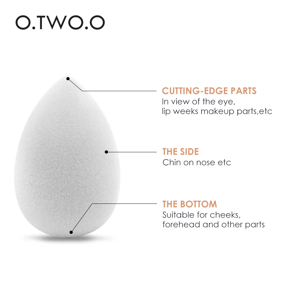 

O.TWO.O 1 PCS Water Drop Velvet Beauty Makeup Sponge Puff Foundation Powder Smooth Women Beauty Blending Sponge Makeup Tool 9920