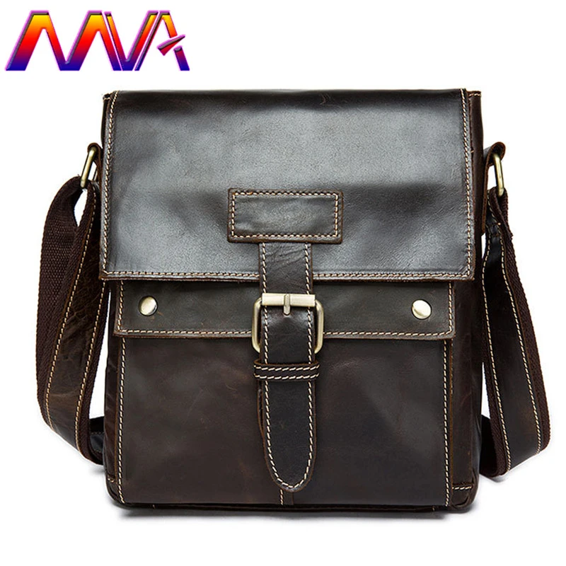 

MVA Cheap price cow leather men messengers bag with quality cow leather men handbag of promotion mens vertical shoulder bags