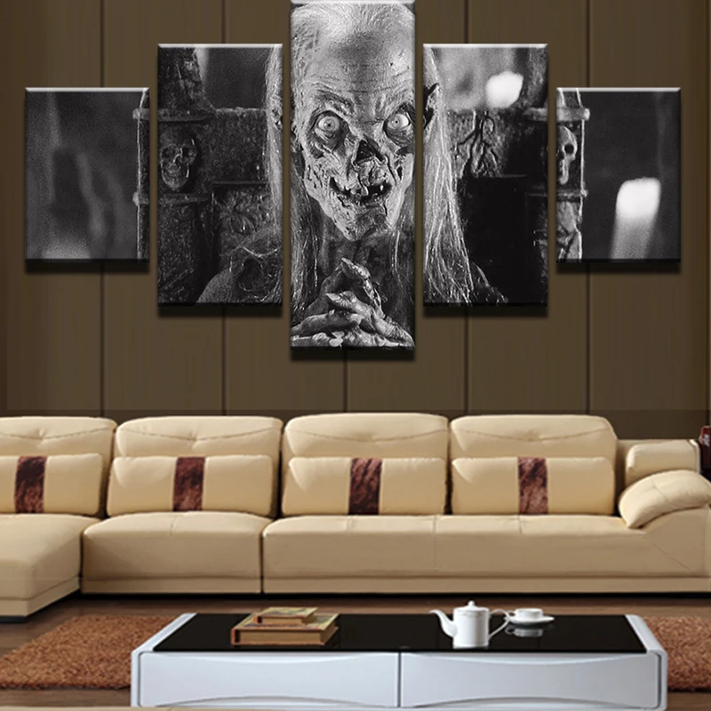 Image Painting Abstract Art Wall Picture For Living Room 5 Panel Frames Movie Ma Chi Tan Character Home Decoration Canvas Prints YGYT