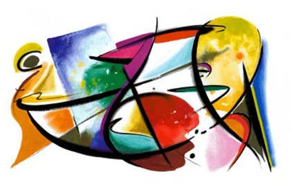 

Modern canvas wall art play off alfred gockel oil painting handmade picture for hotel room decoration