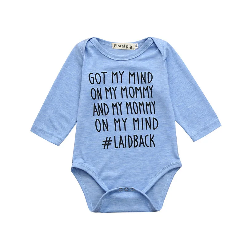 

Spring Newborn Baby Clothes Long Sleeve Unisex Baby Romper Letter Printed Romper Jumpsuit Baby Clothing Baby Costumes #BL5
