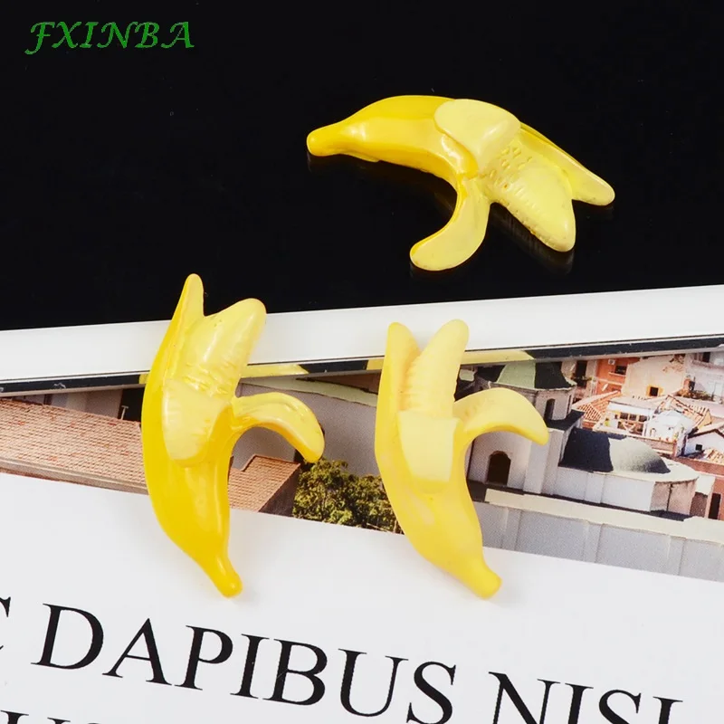 

FXINBA 1/3/5/10Pcs Mini Banana Charms Slime DIY Resin Accessories Toy Slime Supplies Filler For Clear Fluffy Slime Gift Toys