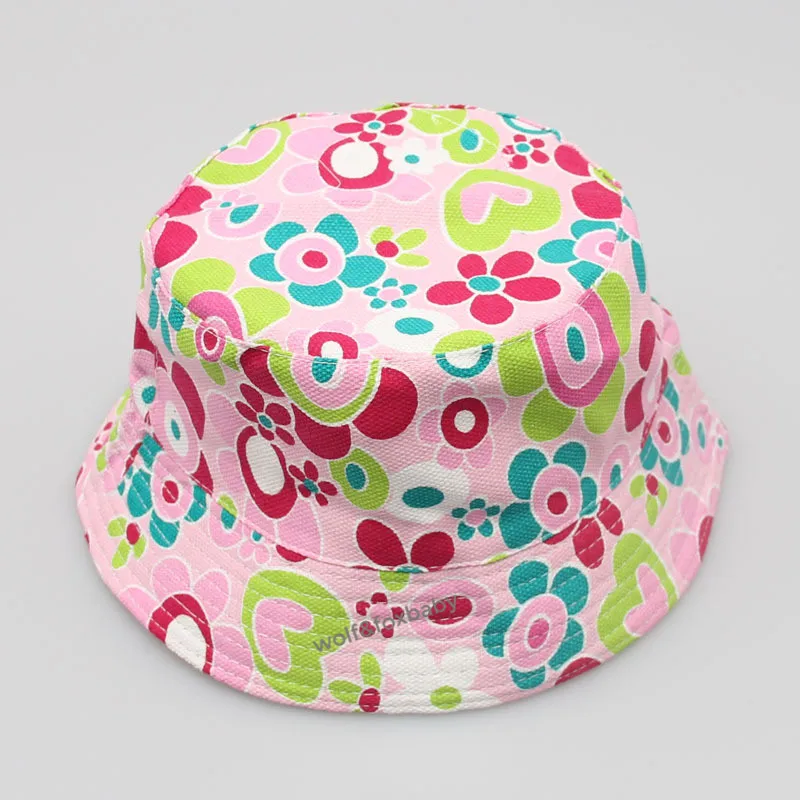 baby essential  Retail 2-6years sunbonnet sun hats printing Fisherman caps baby children kids spring summer fall accessoriesbaby eating 