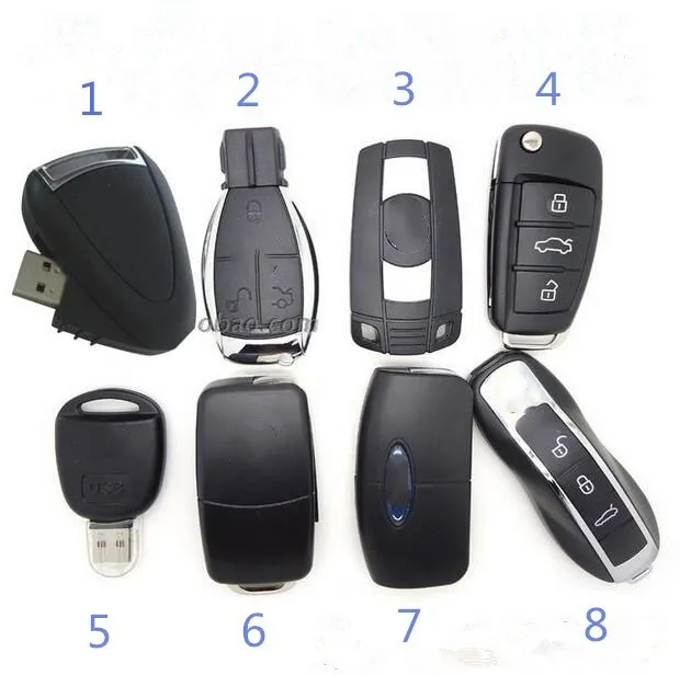 8 стилей Автомобильный ключ usb флеш-накопитель 64 ГБ 32 ГБ 16 ГБ usb флеш-накопитель карта памяти Флешка usb флеш-диск ключ