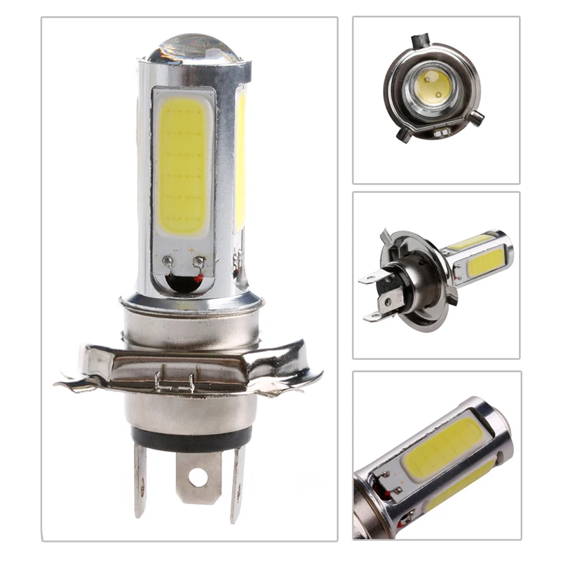 DC 12V белый светильник H4 COB 51 светодиодный 25W индикатор двигателя лампа