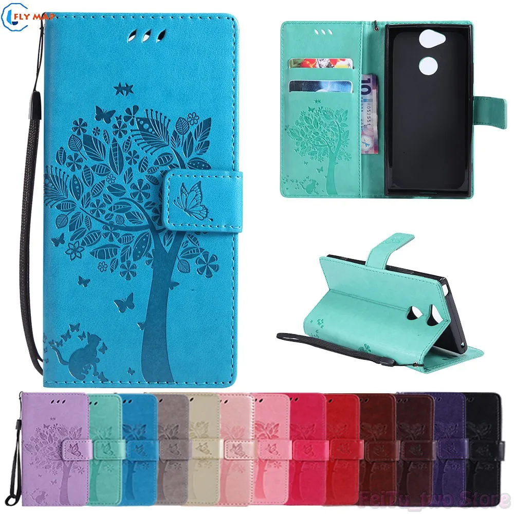 Coque For SONY Xperia XA2 Dual H4113 H4133 Wallet Flip Phone PU Leather Case Cover for SONY Xperia XA 2 H3113 H3123 H3133 Bag