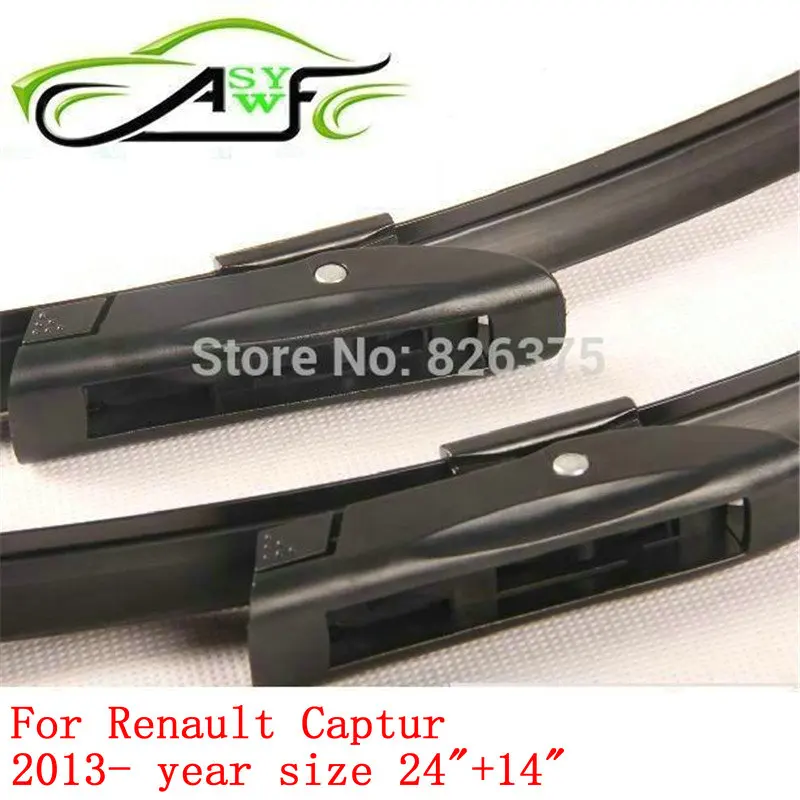Free shipping car wiper blade for Renault Captur (2013 onwards), 24"+14