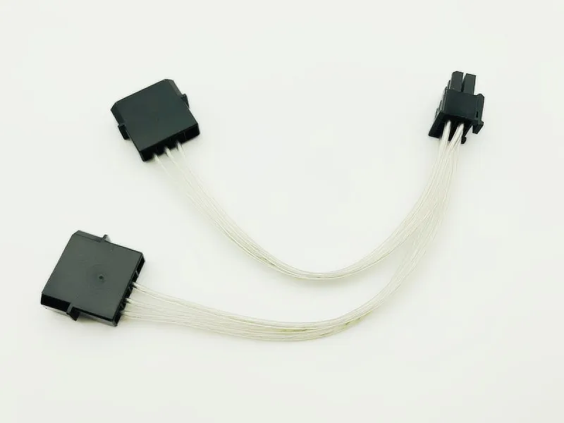 2*4 Pin Molex IDE к 6Pin PCI E графическая карта адаптер питания для ПК видеокарты