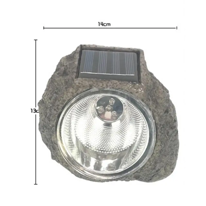 Декоративный каменный Точечный светильник на солнечной батарее, декоративный водостойкий светодиодный светильник для ландшафтного освещения