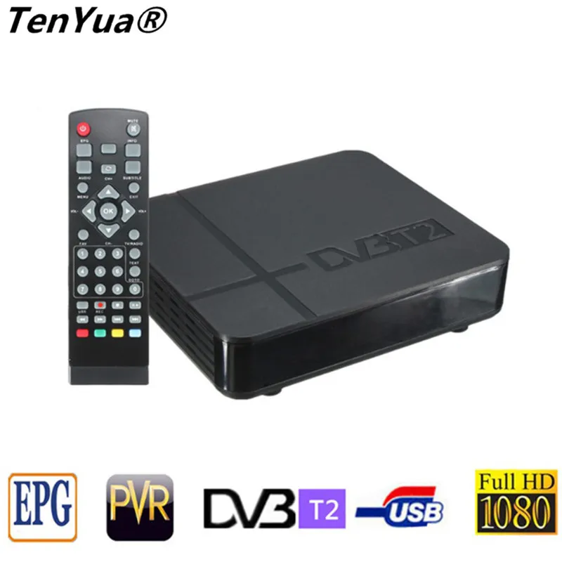 TenYua HD K2 DVB-T2 приставка цифрового эфирного приемника с мультимедийным плеером H.264/MPEG-2/4 с DVB-T для ТВ HD tv