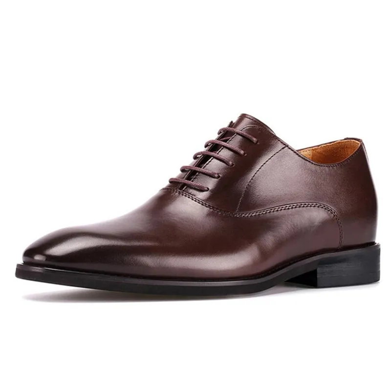 High-Quality Mens Handmade Elevator Leather Shoes Height Increasing 6 CM Formal Dress For Wedding/Business | Обувь