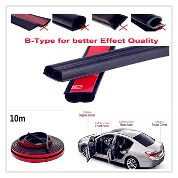 

CAR 10m Door Seal Strip Rubber sealing Strips for Fiat Punto Palio Uno Idea Bravo Sedici Grande Tipo Qubo Panda Mobi