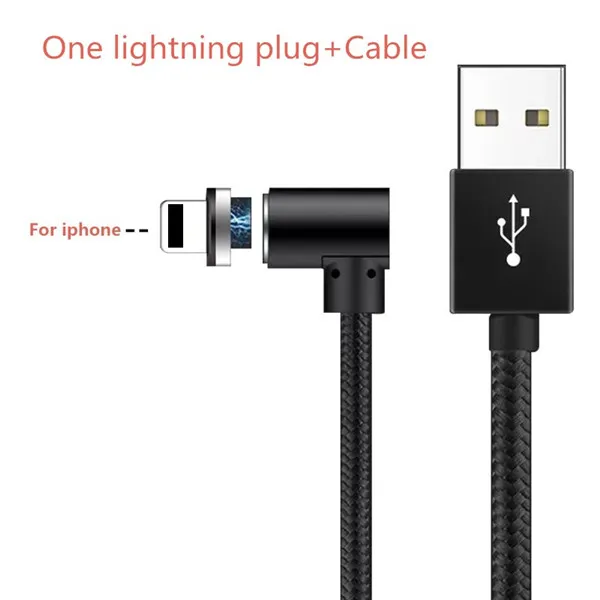 NOHON локоть Магнитный кабель для зарядки телефона освещение микро usb Тип C магнит быстрое зарядное устройство для iPhone X 7 8 6 для samsung huawei LG - Цвет: IOS Cable