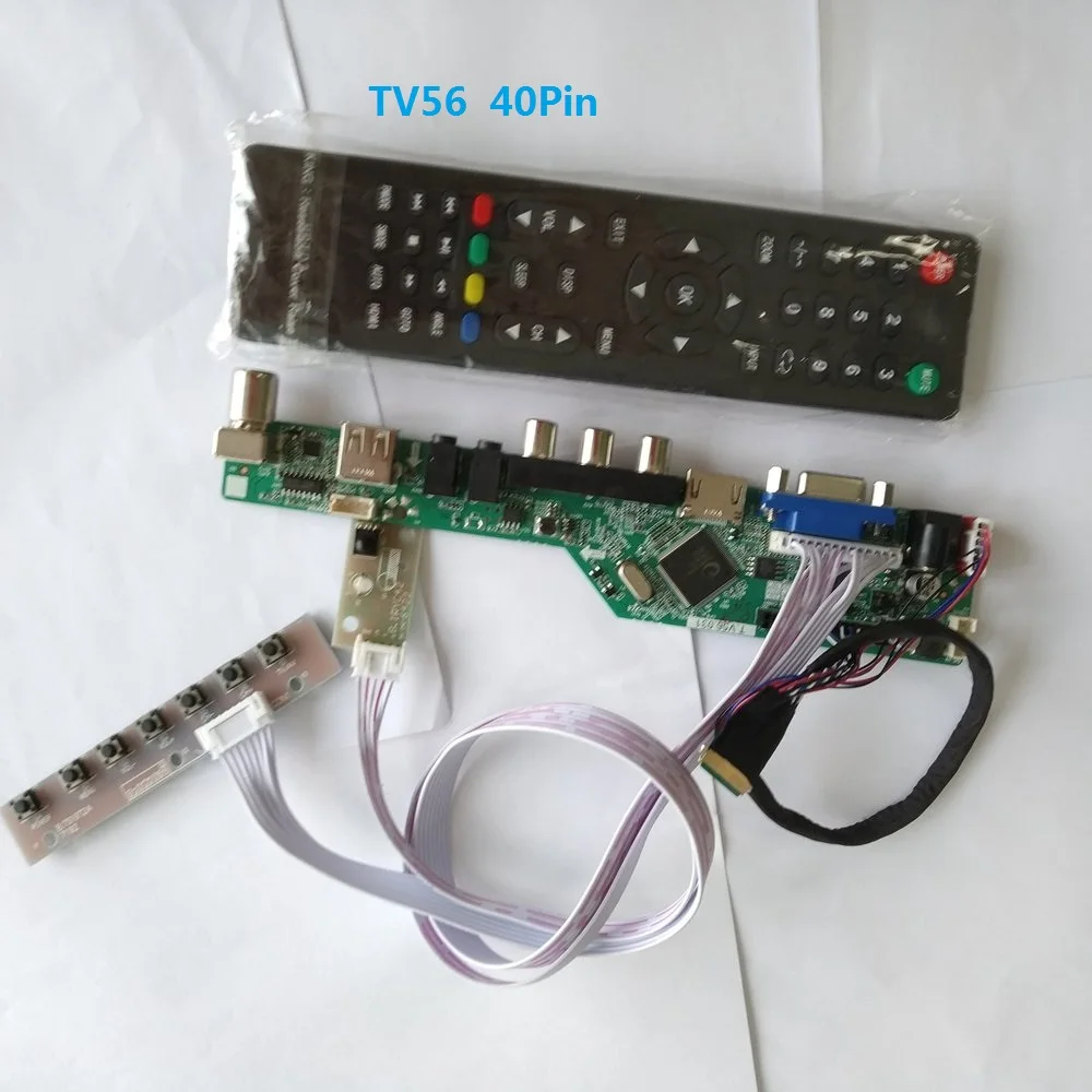 Комплект для B173RW01 V1 lcd светодиодный HDMI USB контроллер платы драйвер 40pin LVDS экран панели 1600X900 пульт дистанционного VGA 17,3 "tv AV