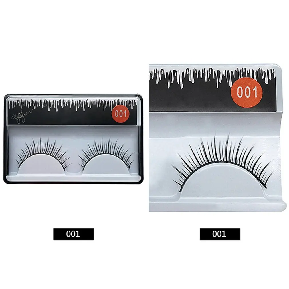 

For ky/Hd10 Pairfalse Eyelasheshandmadethick Natural Makeup False Eyelashes Handmade Black Long Thick Eye Lashes