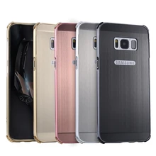For Samsung Galaxy S8 Plus S8+ Case Brushed mirror Back Cover Case for Samsung S8 Plating Aluminum Metal Frame for Galaxy S8+ For Samsung Galaxy S8 Plus S8+ Case Brushed mirror Back Cover Case for Samsung S8 Plating Aluminum Metal Frame for Galaxy S8+