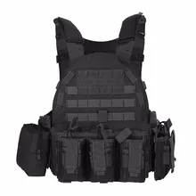 Страйкбол военный тактический жилет Molle боевой штурмовой плиты Перевозчик тактический жилет с 3 журналами сумки жилет для охоты